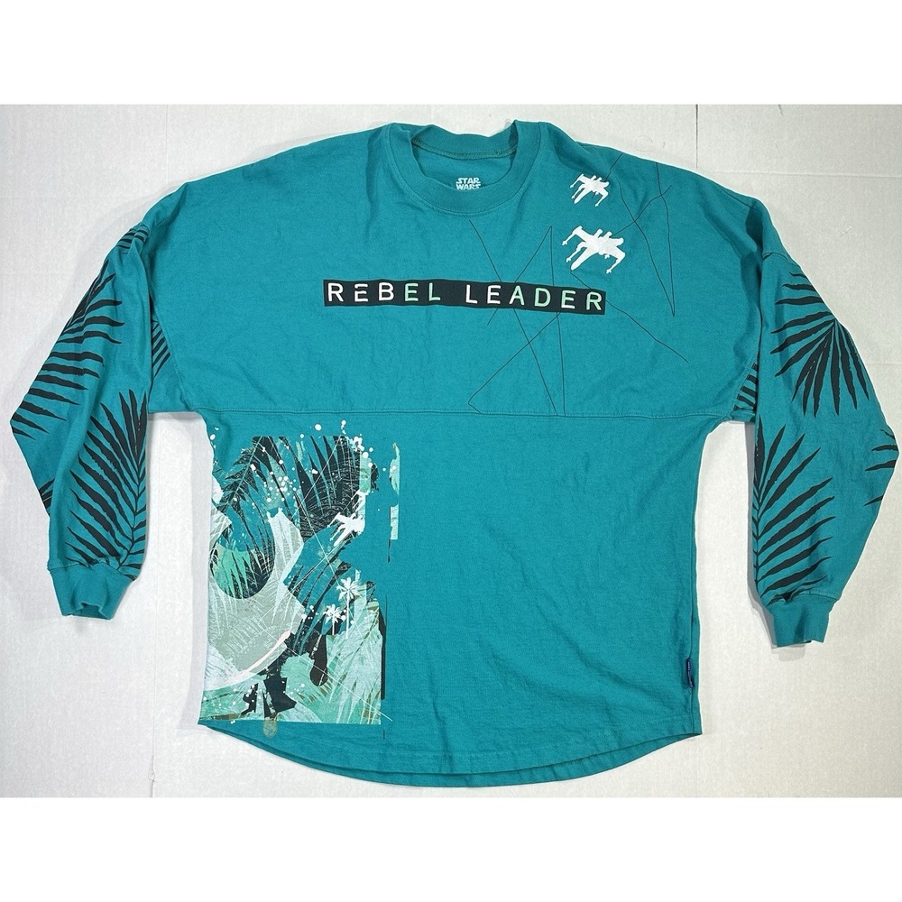 Star Wars Spirit Jersey Rebel Leader May The Force Be With Us Teal Men's M - Picture 2 of 5